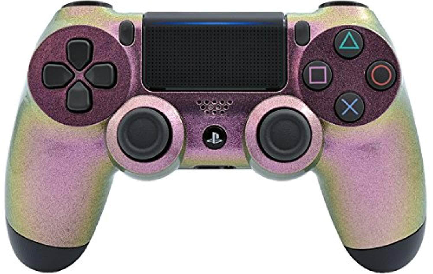 "Snow Chameleon" Ps4 PRO Rapid Fire Custom Modded Controller 40 Mods for COD BO3, Infinite Warfare, Destiny, Ghosts Quick Scope Auto Run Sniper Breath & More with CUSTOM LIGHTBAR