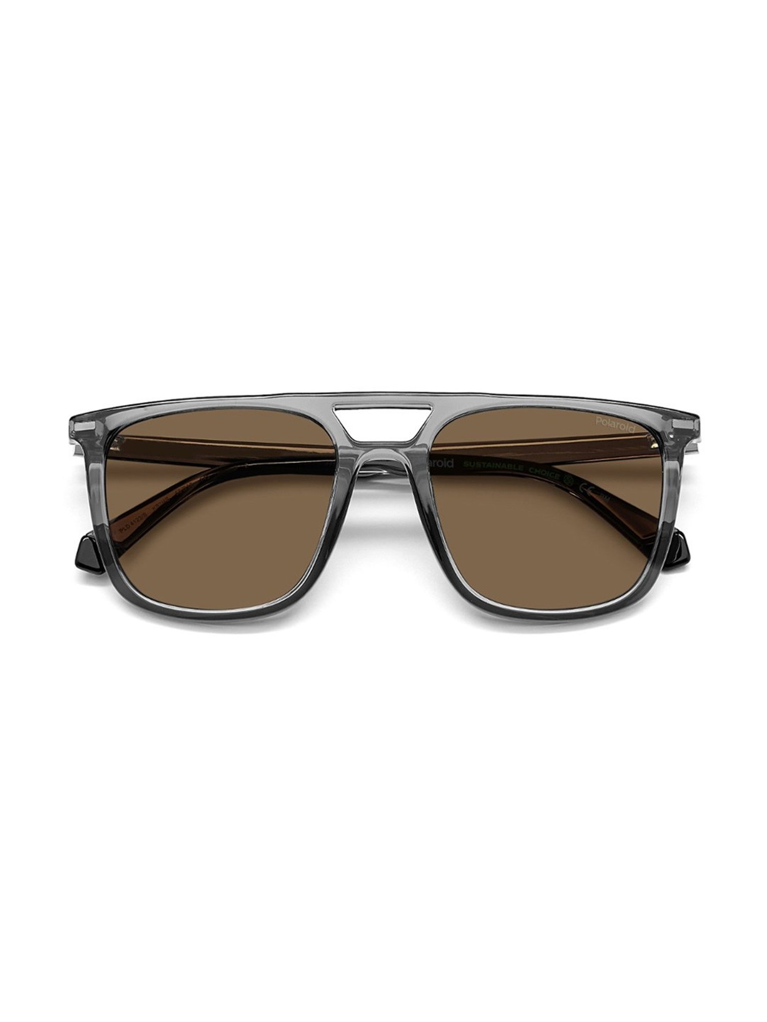 Polaroid Brown Rectangular Sunglasses for Men