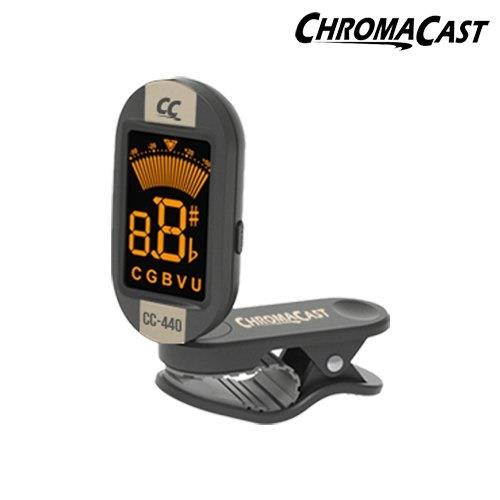 chromacast 440 series vanilla cream clipon guitar tuner cc440vc