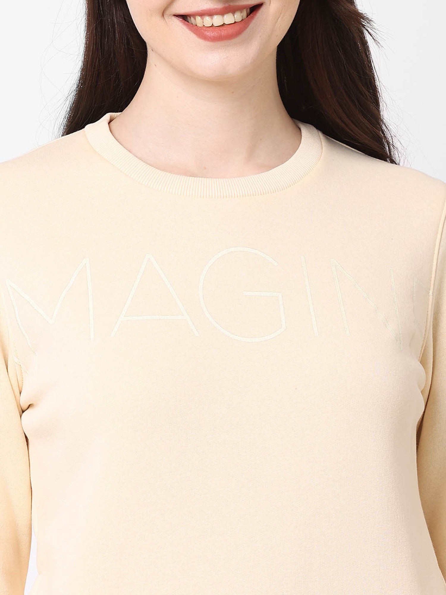 Sweet Dreams Vannila Cream Regular Fit Sweatshirt