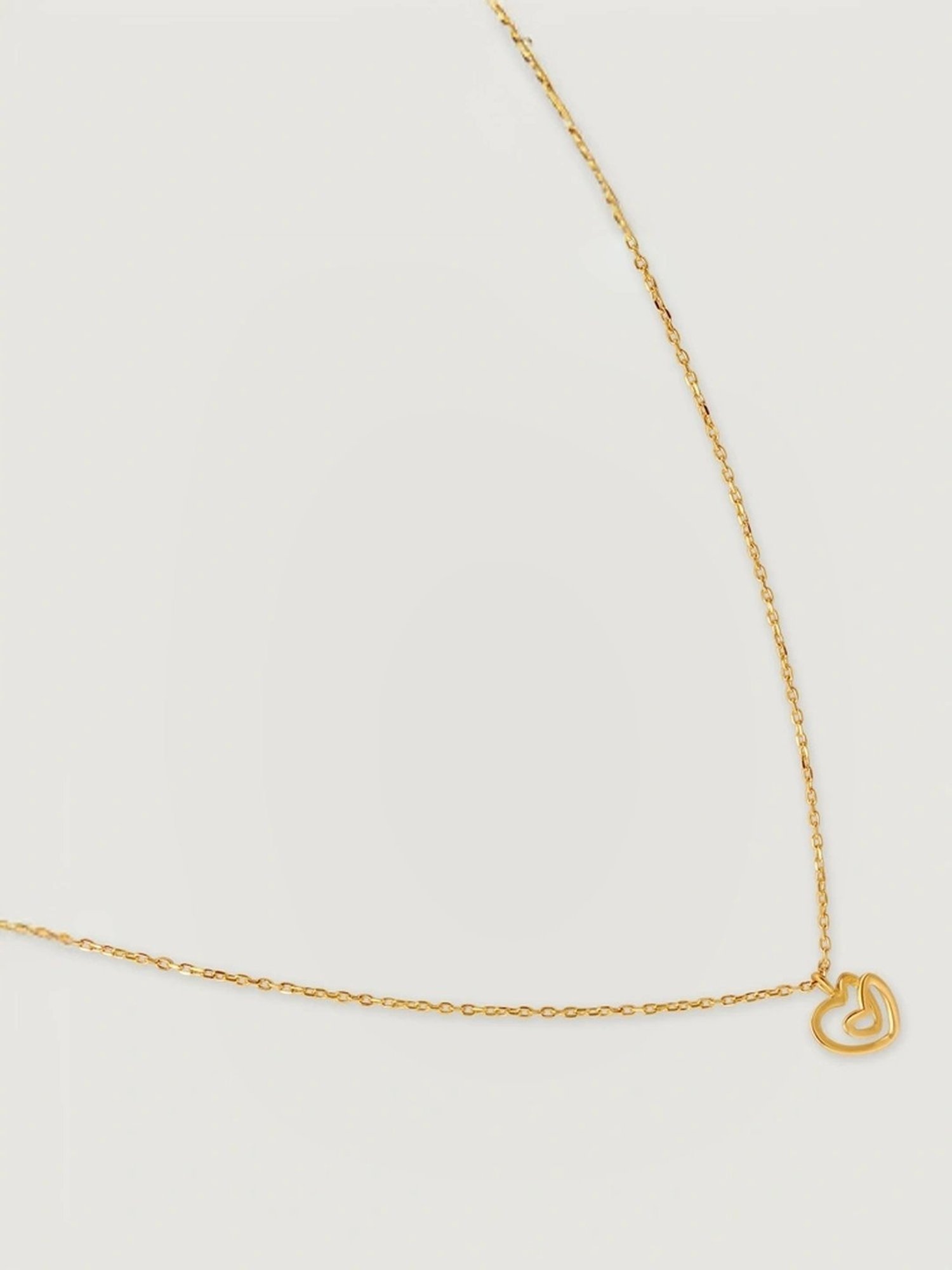 Mia by Tanishq Intertwined Hearts 14k Gold Necklace Set