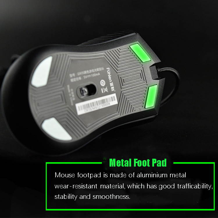 Fuhlen G93S 5000DPI Optomagnetic Micro Motion RGB Wired Gaming Mouse 7 Buttons Gaming Mice