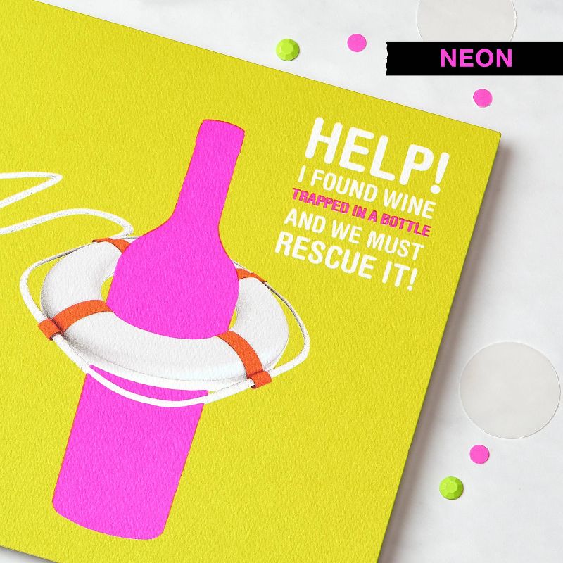 Wine Rescue Birthday Card