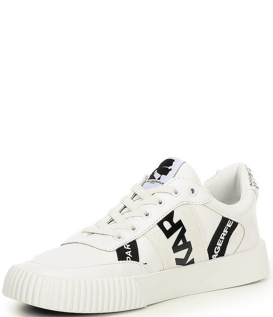 KARL LAGERFELD PARIS Jaylee Logo Printed Lace-Up Sneakers