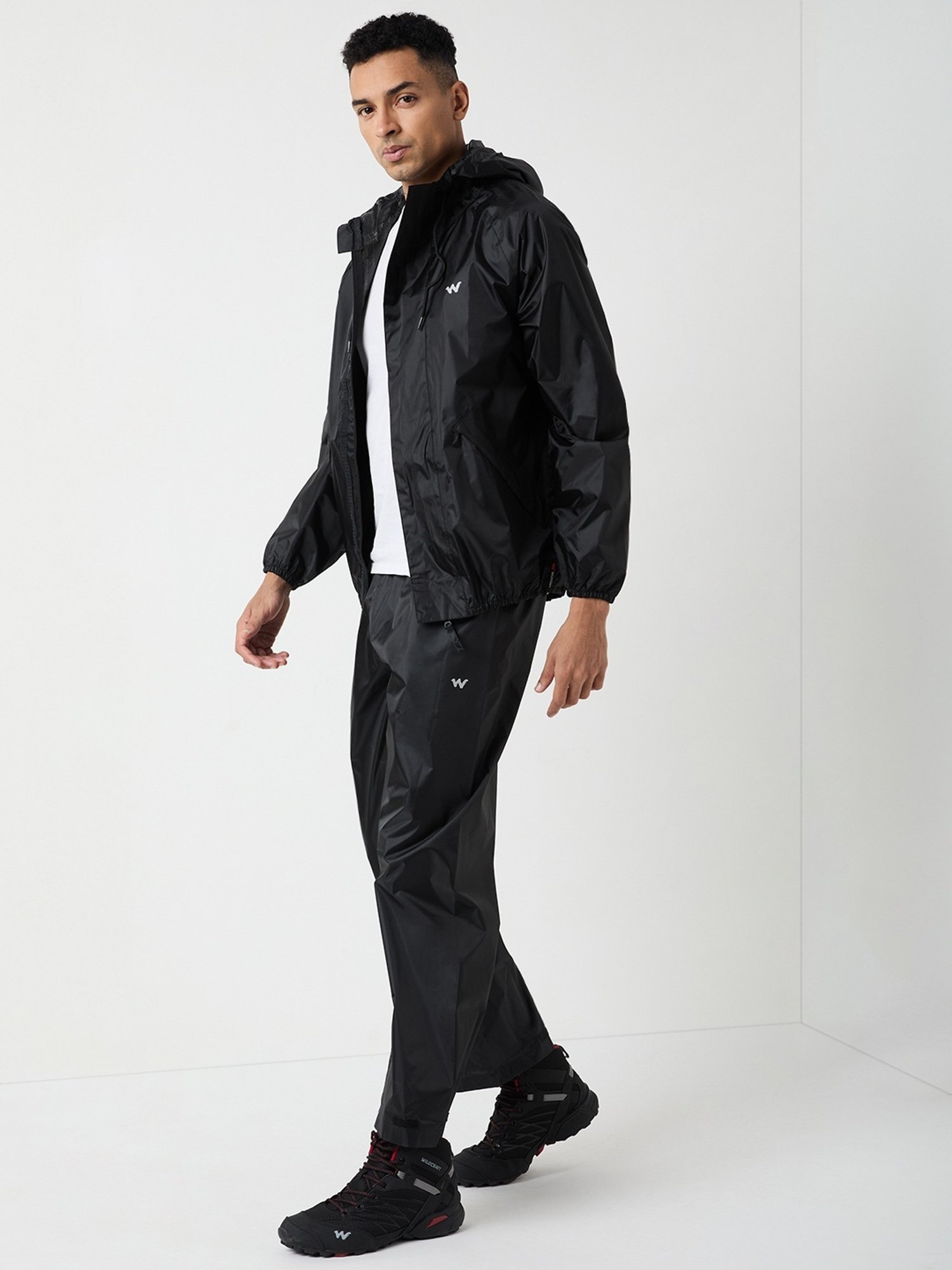Wildcraft Black Regular Fit Raincoat Set
