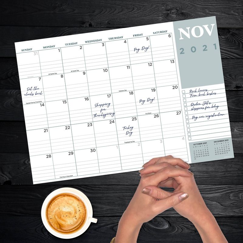 2021-22 Academic Desktop Calendar Professional Monthly - The Time Factory