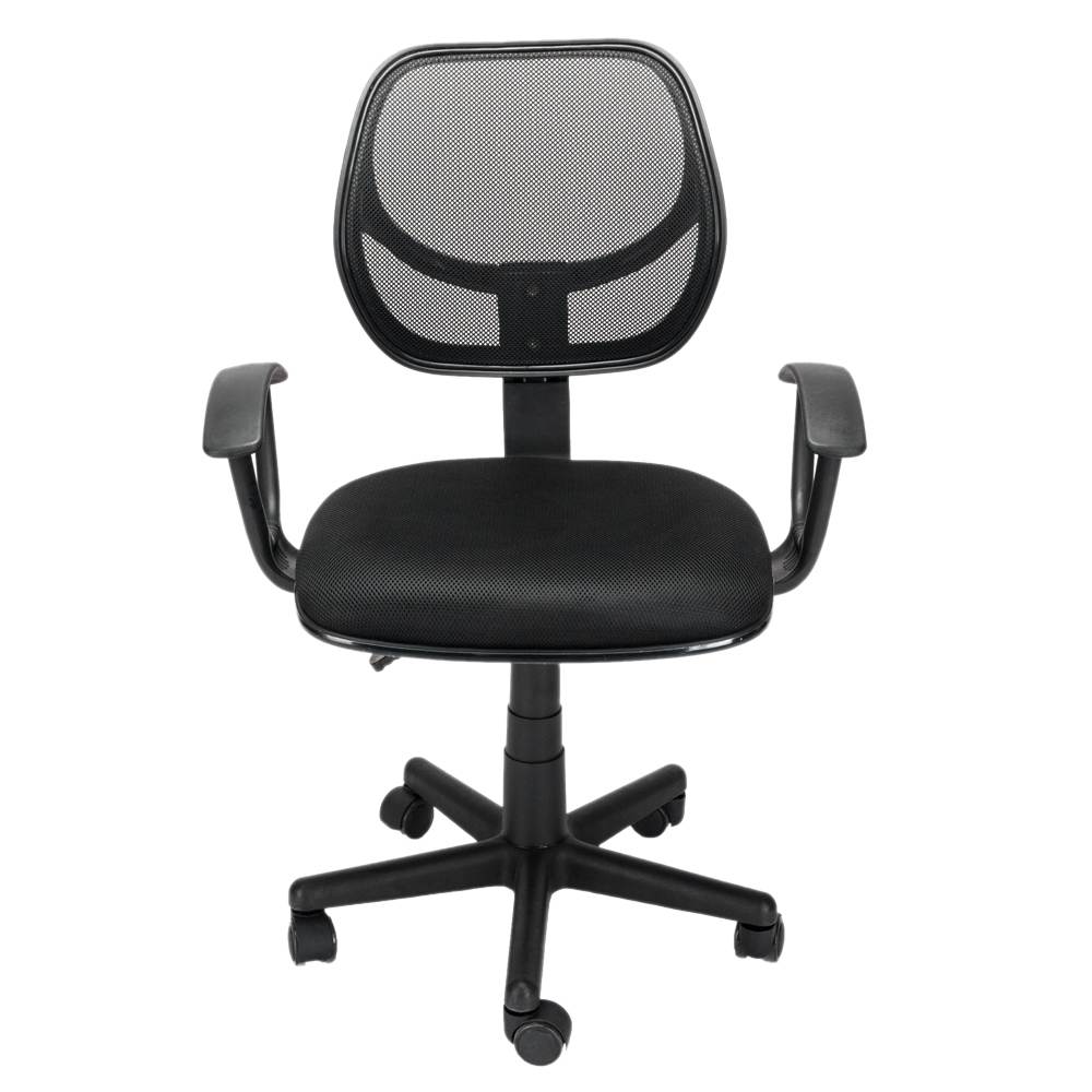 Jose Home Office Room Use Nylon Five-star Feet Mesh Chair Black