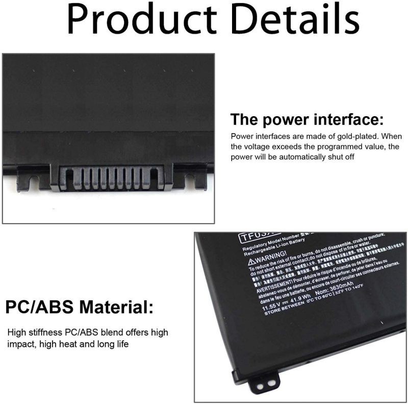 TF03XL Laptop Battery Compatible for HP Pavilion 15-CC 15-CD Series 15-cc060wm 15-cc152od 15-cc055od 15-cd040wm 17-AR007CA 17-AR050WM HSTNN-LB7J 920070-855 920070-421