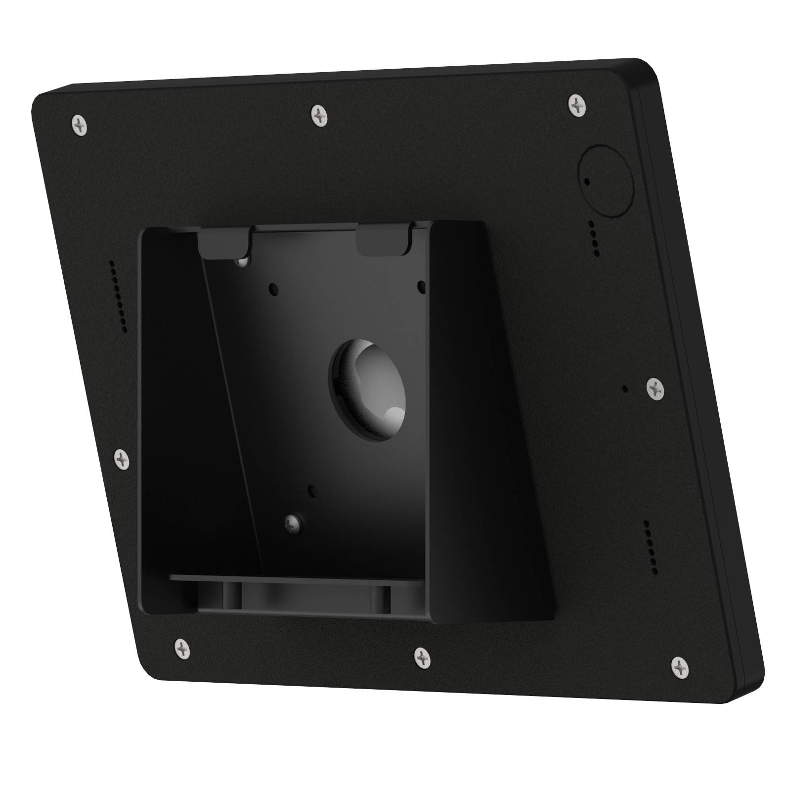 VidaMount Black Enclosure and Fixed Tilted 15&deg; Wall Mount [Bundle] compatible with iPad Pro 10.5" & Air 3rd Gen