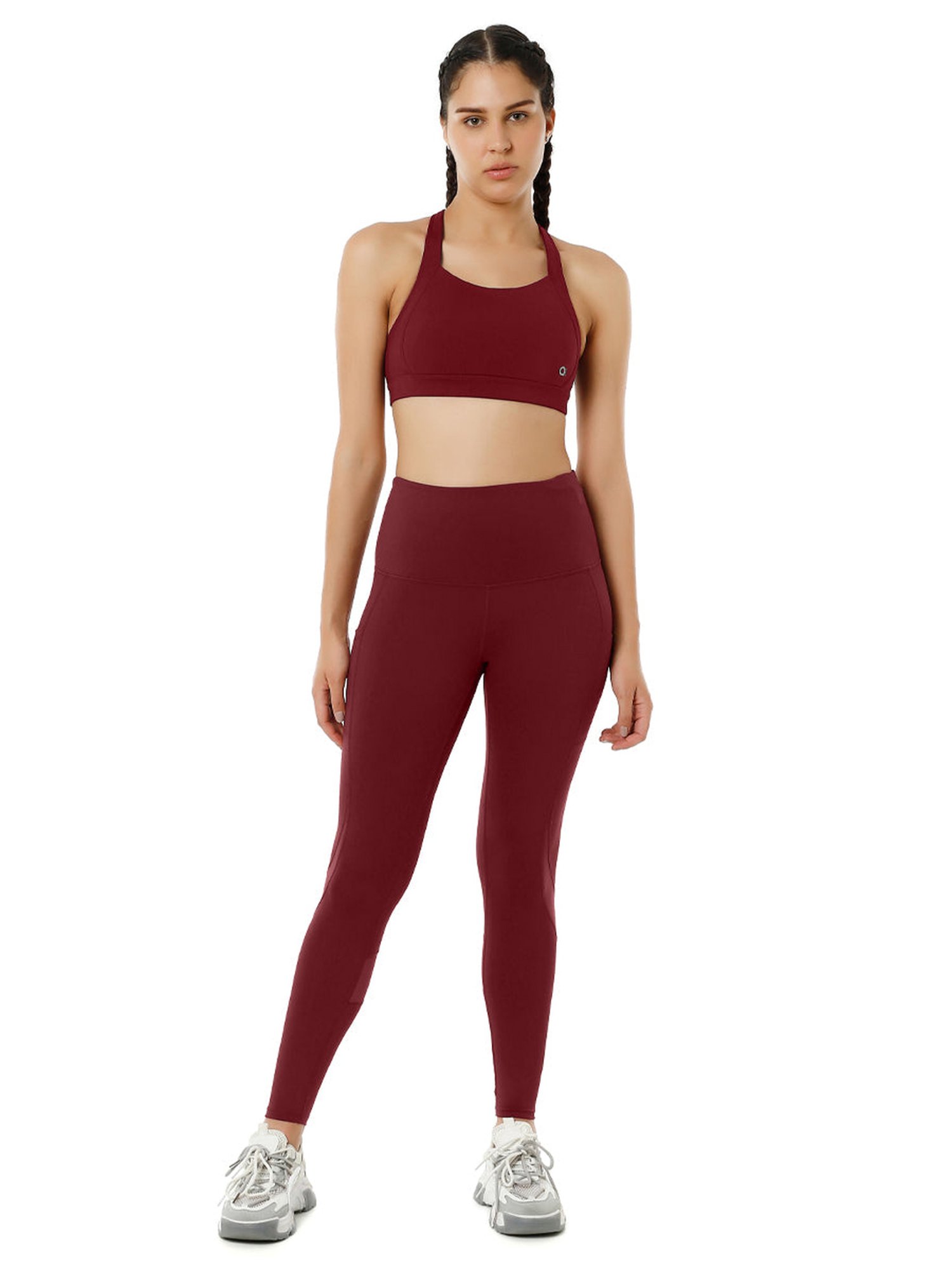 Amante Maroon Sports Bra