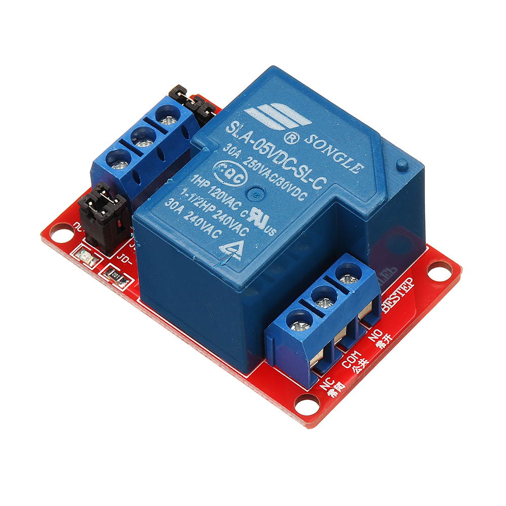 3pcs BESTEP 1 Channel 5V Relay Module 30A With Optocoupler Isolation Support High Low Level Trigger