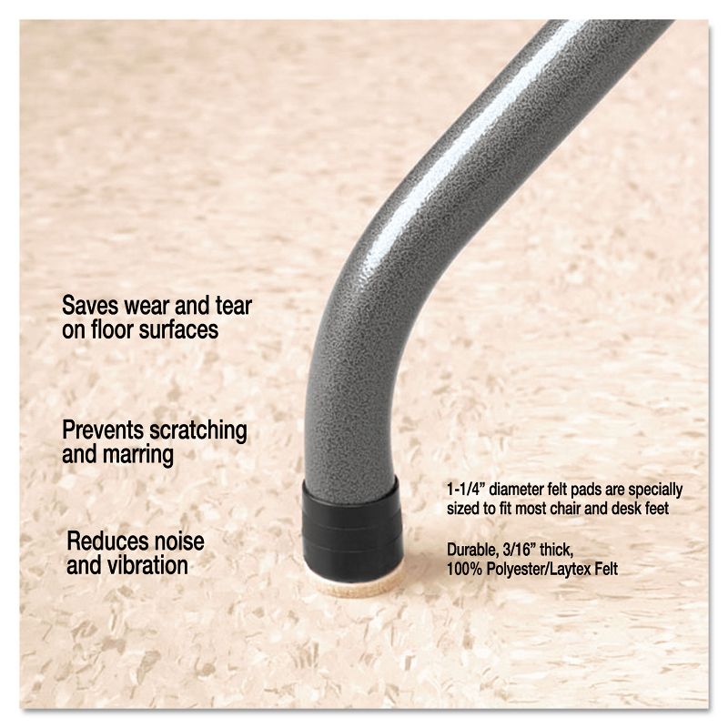 Scotch 3" 4pk Felt Pads Brown