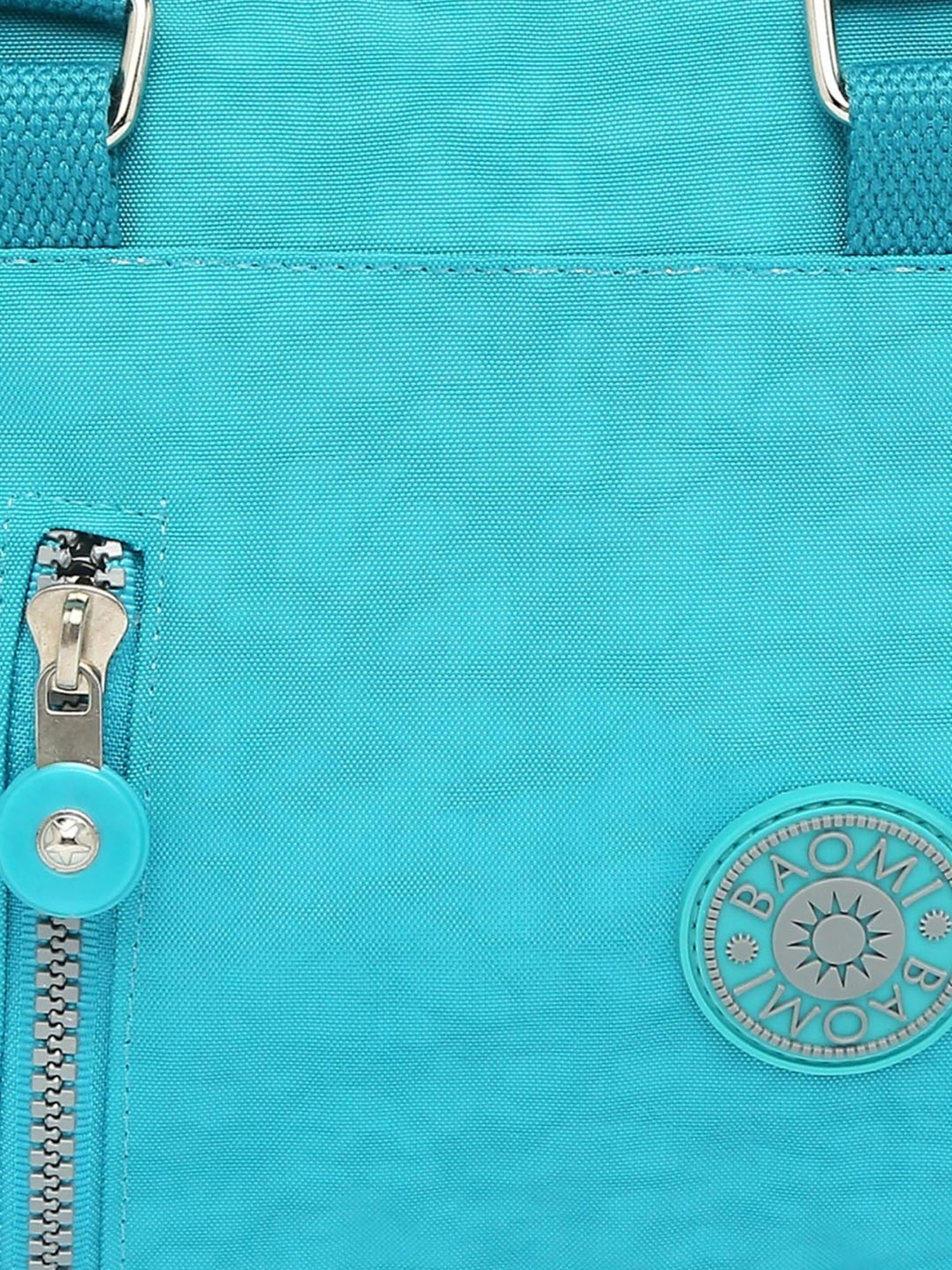 Baomi Blue Solid Medium Handbag