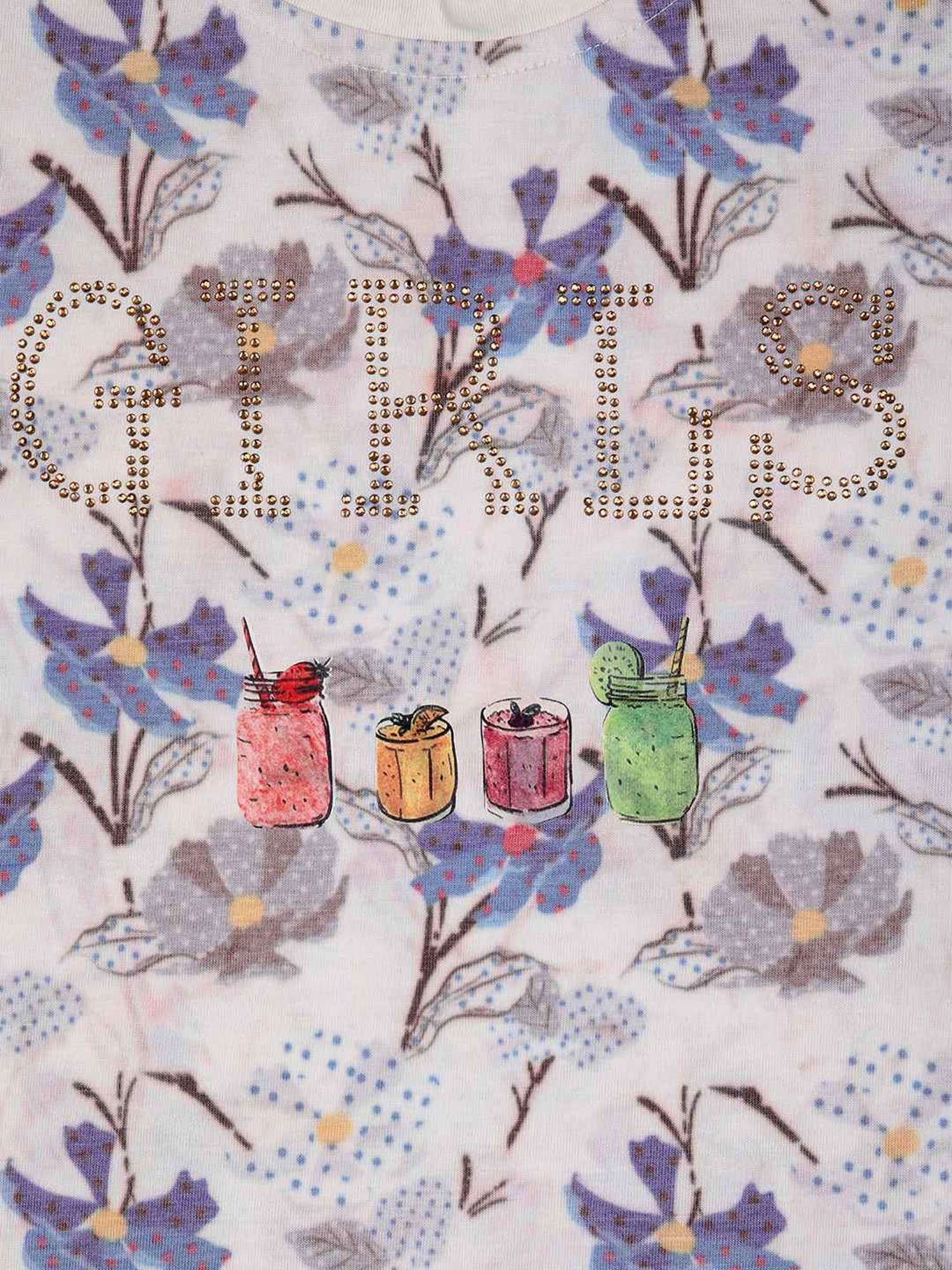 ZIAMA Kids Multicolor Printed Top