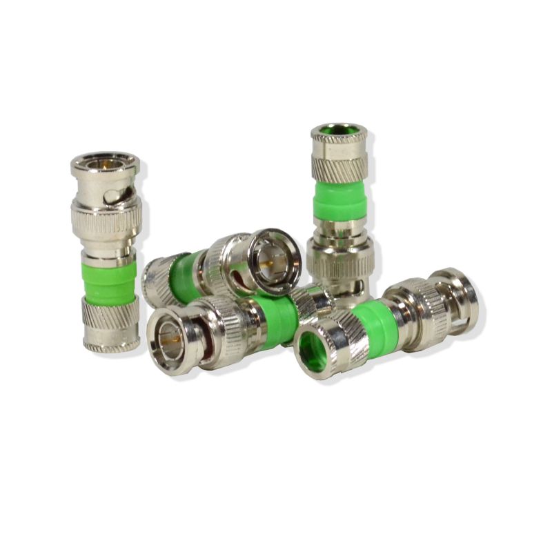 200 pack BNC Compression Connector Adapter for RG59 Coax Cable CCTV Camera