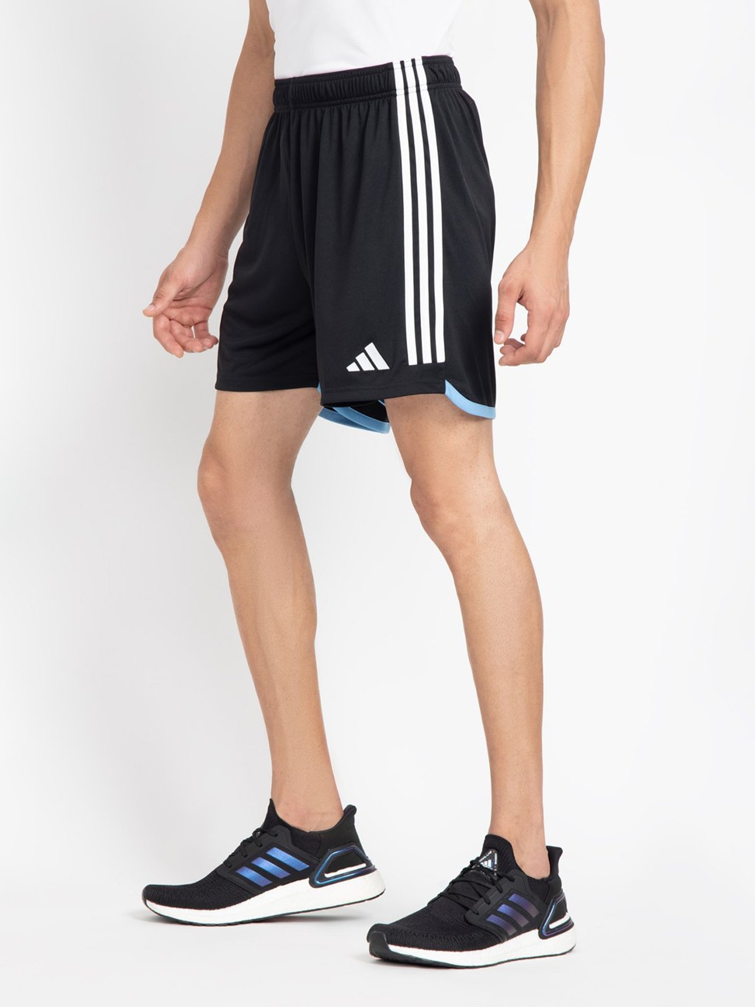 adidas Black ARGENTINA 22 HOME Striped Sports Shorts