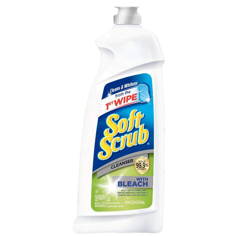 Soft Scrub Cleanser with Bleach Surface Cleaner, 24 fl oz