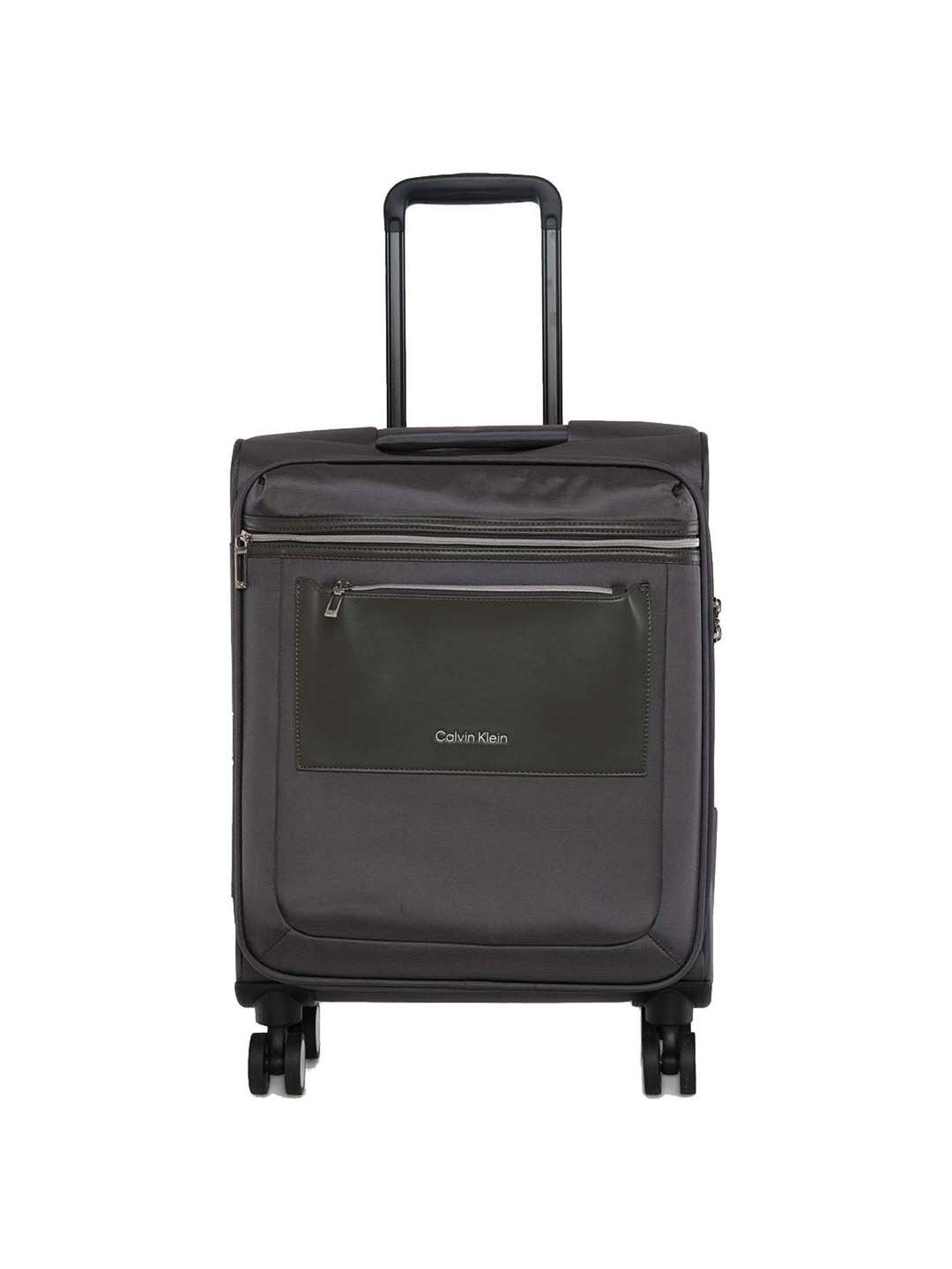 Calvin Klein Union Square Dark Grey Polyester Soft Cabin Trolley - 19 cms