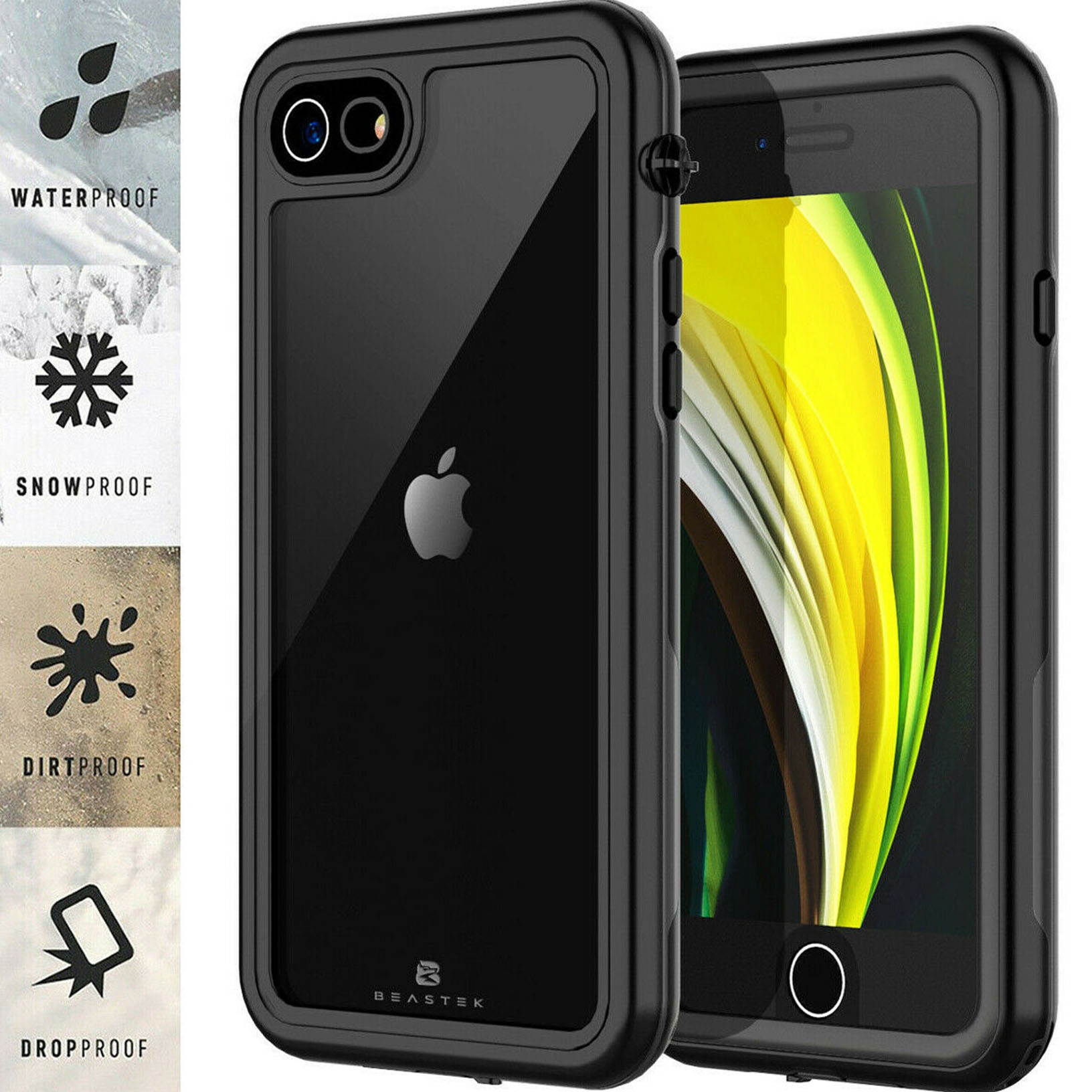 New WATERPROOF CASE COVER FOR APPLE IPHONE SE 2020 SCREEN PROTECTOR SERIES US