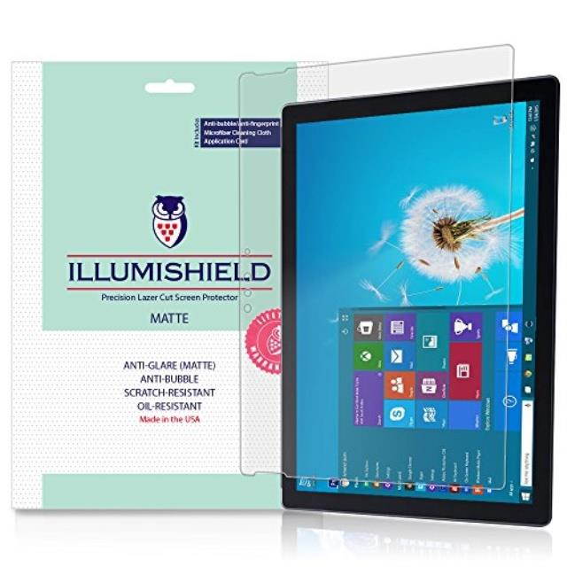 Surface Pro 4 Screen Protector (Surface Pro 2017)[2-Pack], iLLumiShield Anti-Glare Screen Protector for Surface Pro 4 HD Shield with Anti-Bubble & Anti-Fingerprint Matte Film