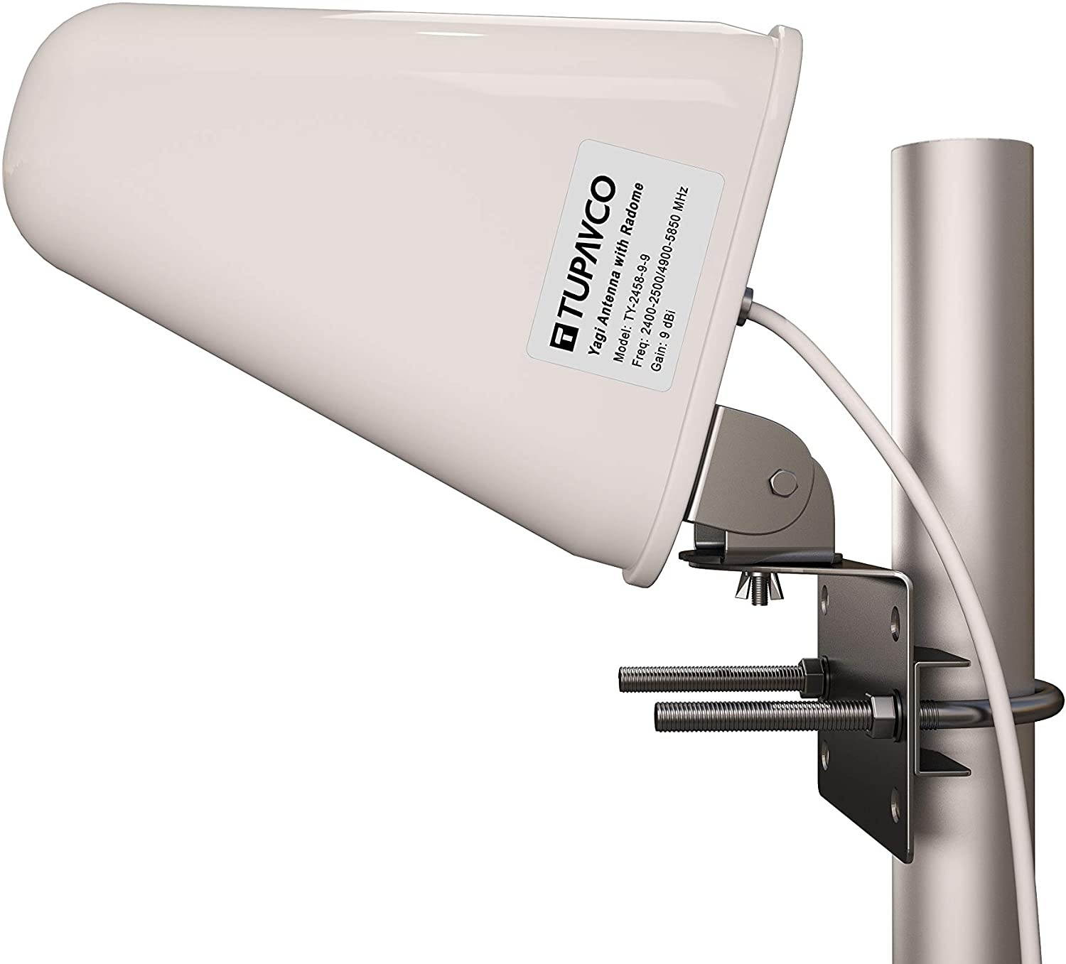 Tupavco DB541 WiFi Antenna Dual Band - (2.4GHz) and (5GHz/5.8GHz) 9DBI - Medium Range Directional Wireless LAN Network Antenna