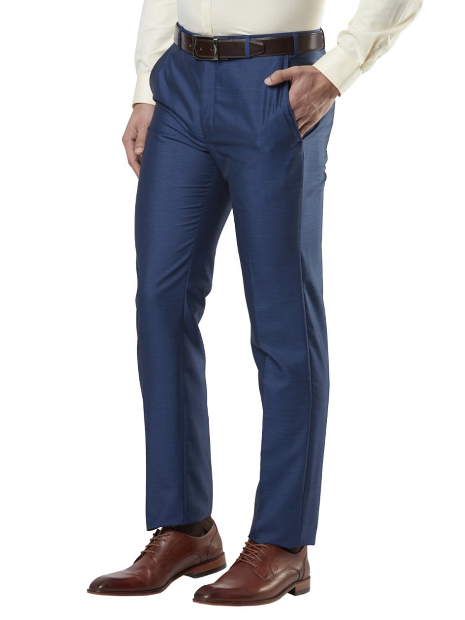 Next Look Blue Super Slim Fit Trousers