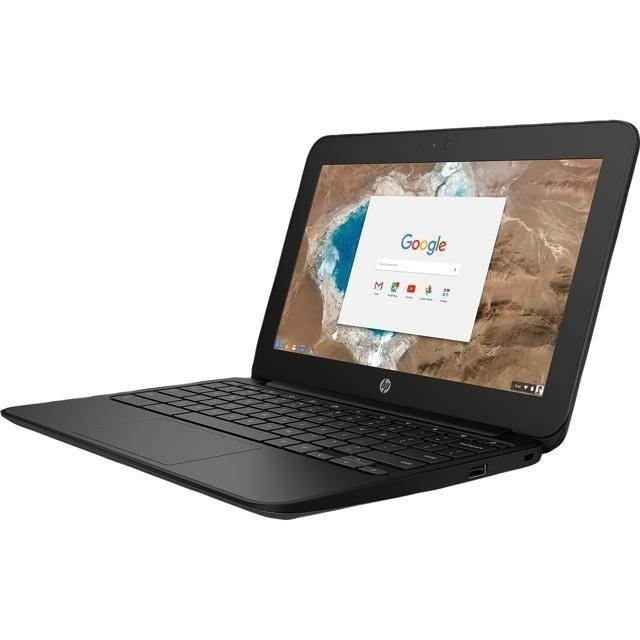 HP Chromebook 1FX82UT#ABA Intel Celeron N3060 X2 2.48GHz 4GB 16GB SSD 11.6", Black