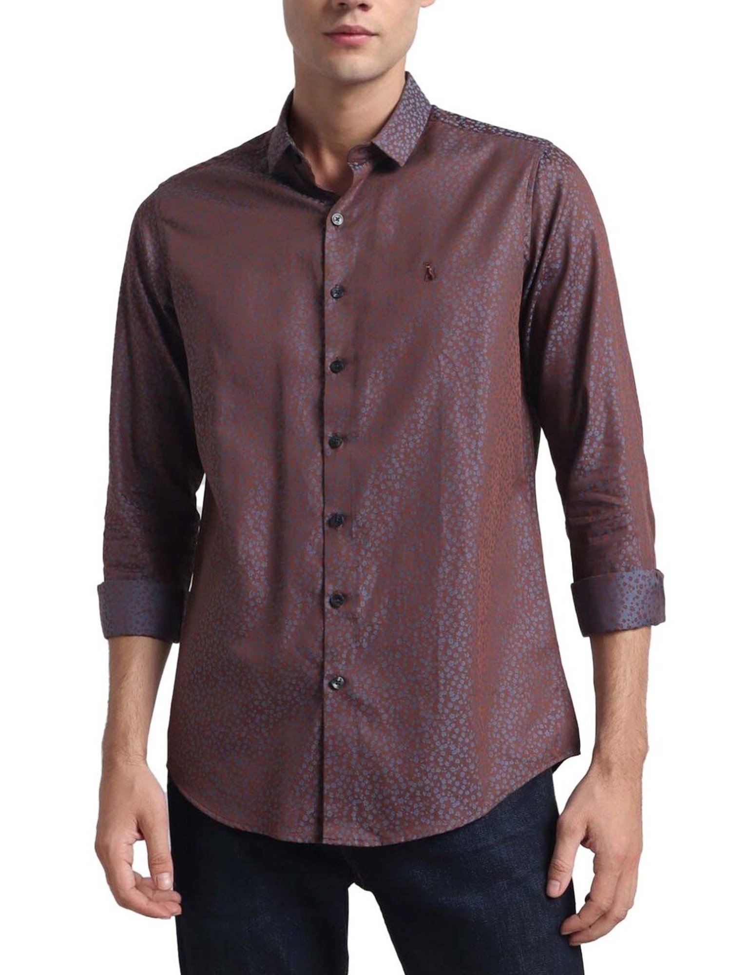 Simon Carter London Multicolor Printed Slim Fit Shirt