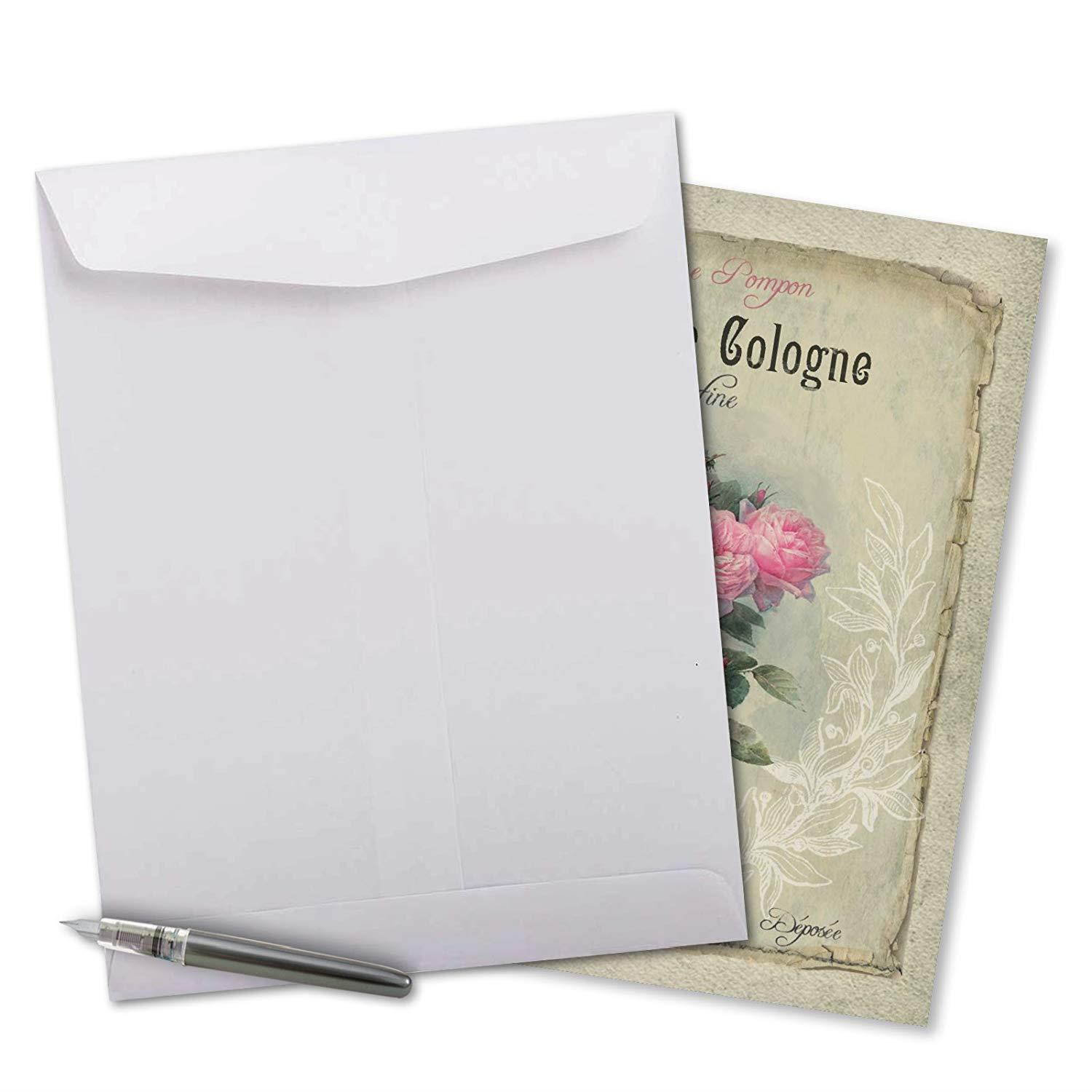 Jumbo Mother's Day Card: Vintage Perfume Featuring Vintage Turn of the Century French Perfume Advertisements,With Envelope (Extra Large Version: 8.5'' x 11'') J6472EMDG