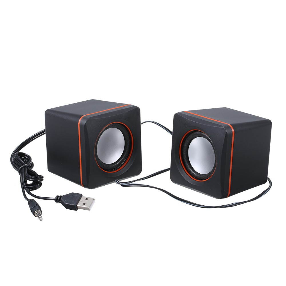 Music Speaker Desktop Speaker Mini Music Speaker with 3.5mm Jack for Laptop/MP3/Smartphones