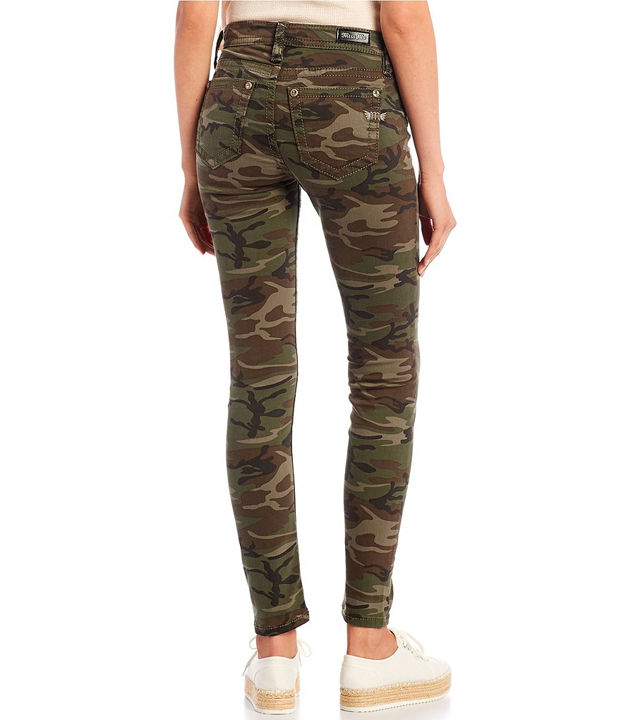 Miss Me Mid Rise Camo Skinny Jeans