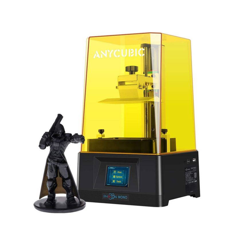 3D Printer, UV LCD Resin Printer with 2K Screen & Open lid Detection, Dual Z-axis Linear Rail, Printing Size130x82x165mm for 405nm Resin