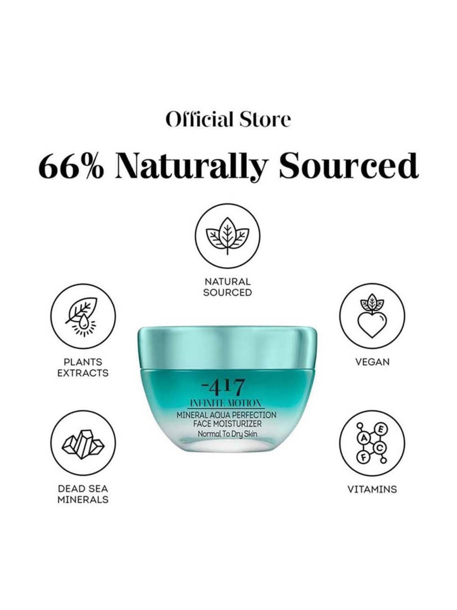 Minus 417 Infinite Motion Mineral Aqua Protection Face Moisturizer normal to dry skin 50 ml