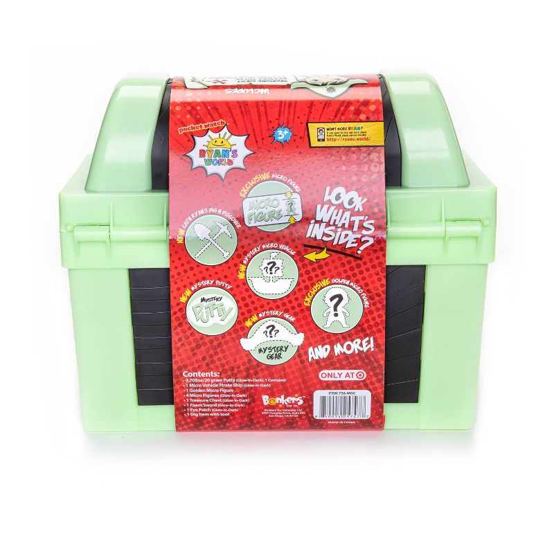 Ryan's World Micro Glow in the Dark Treasure Chest