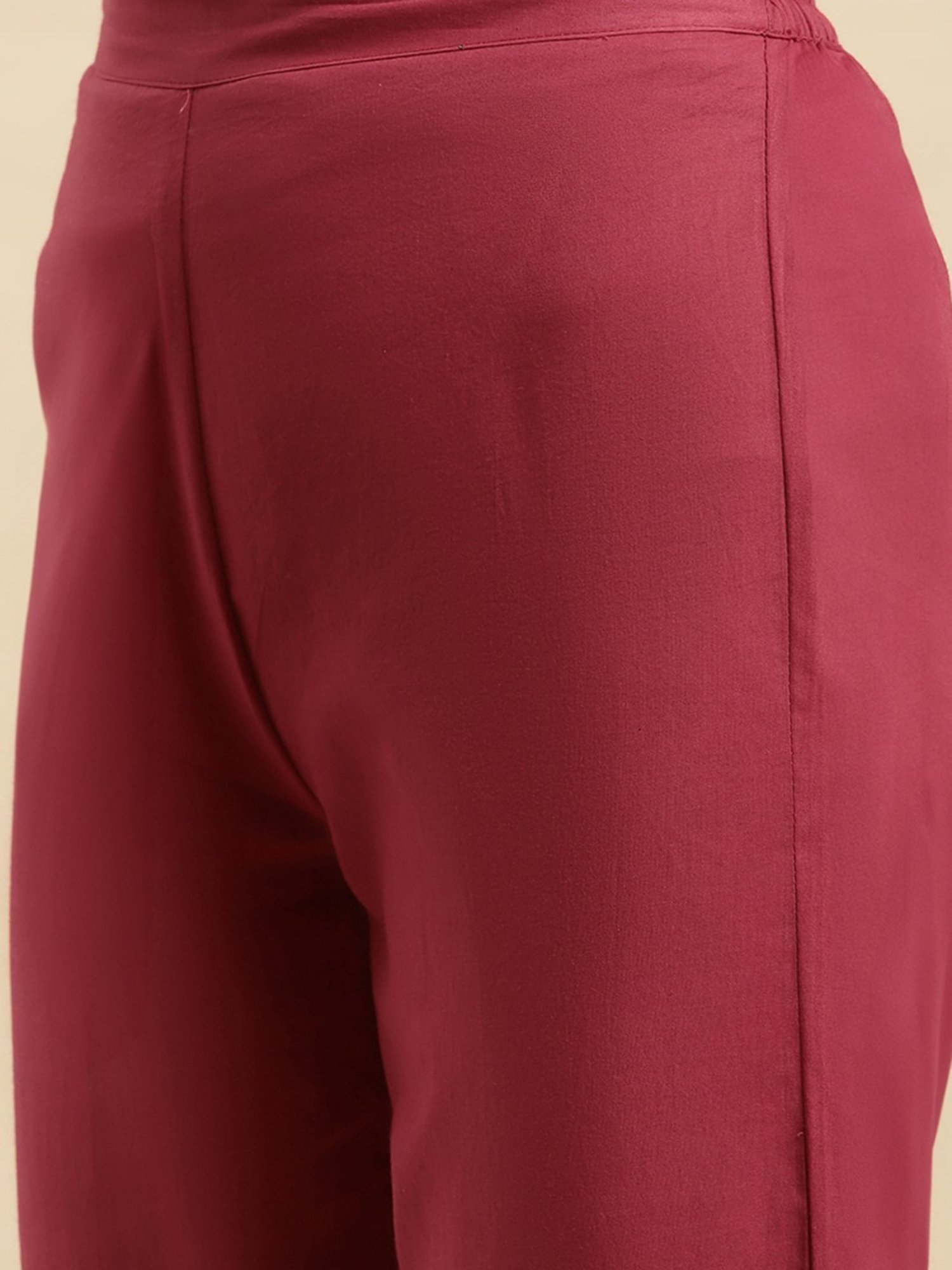 Castle Black Embroidered Palazzos