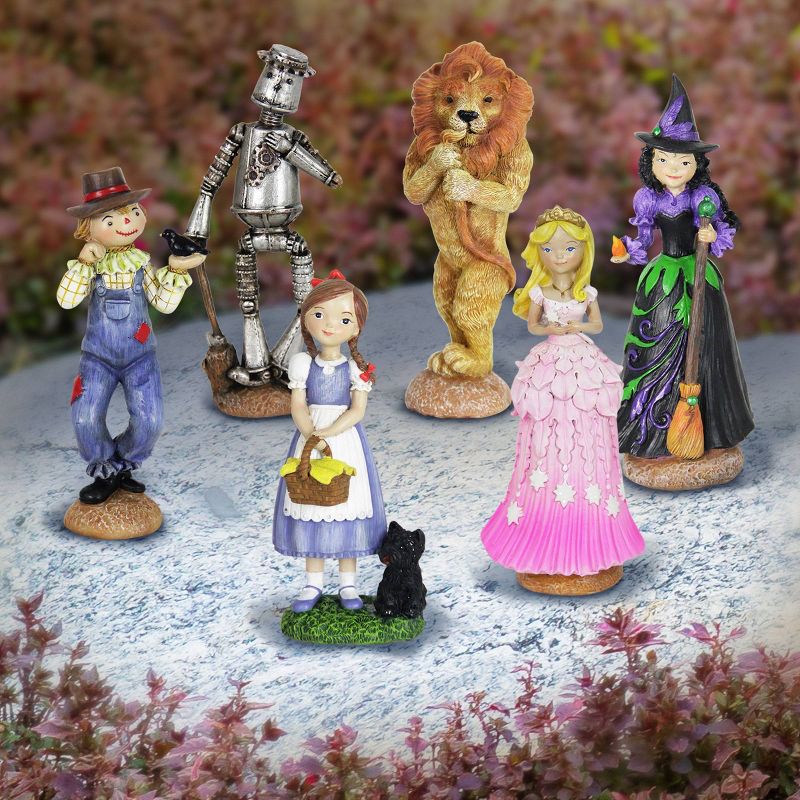 6pc Resin Oz Land Mini Fairy Tale Garden Set - Exhart