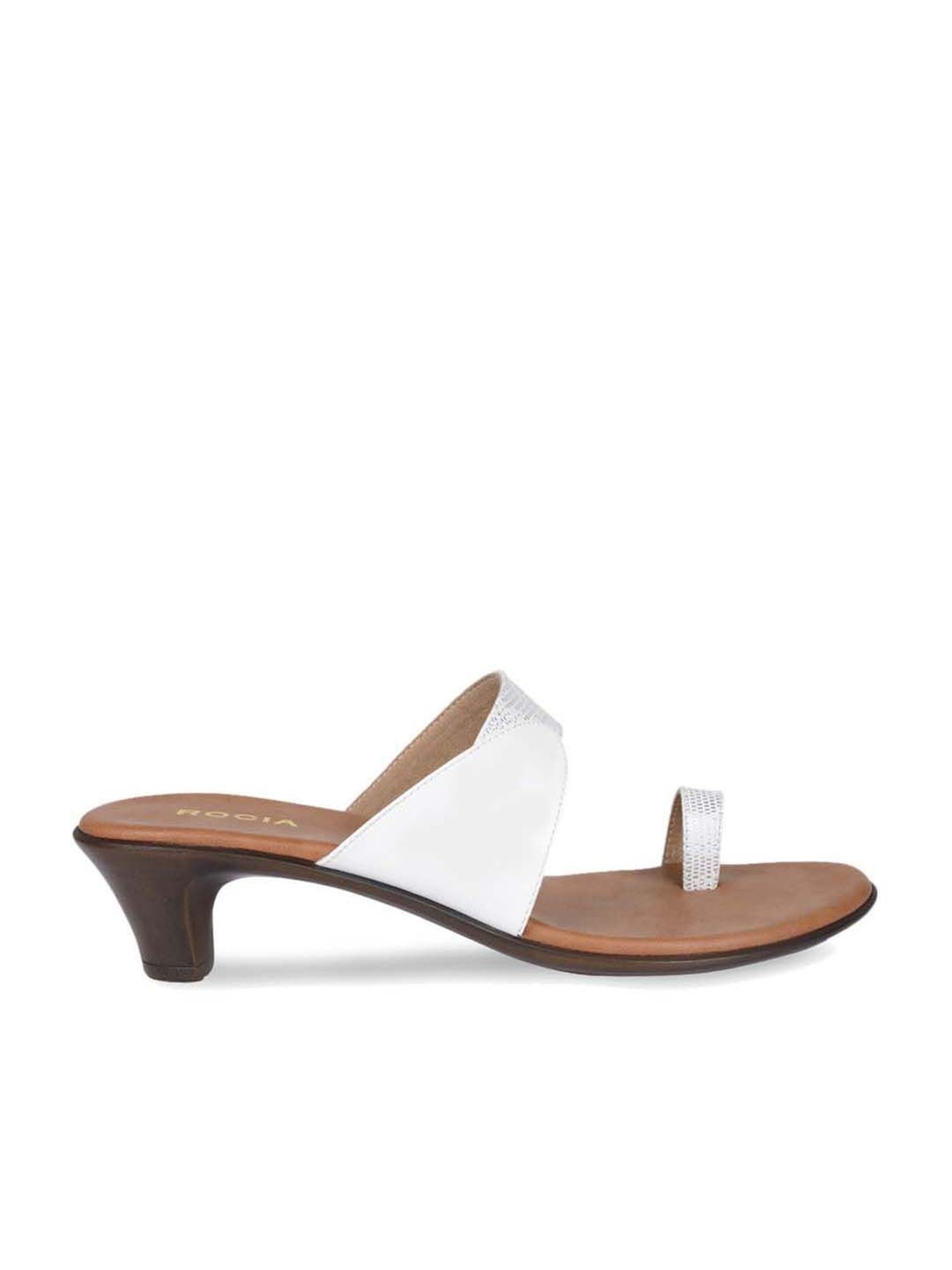 Rocia by Regal Women's White Toe Ring Sandals