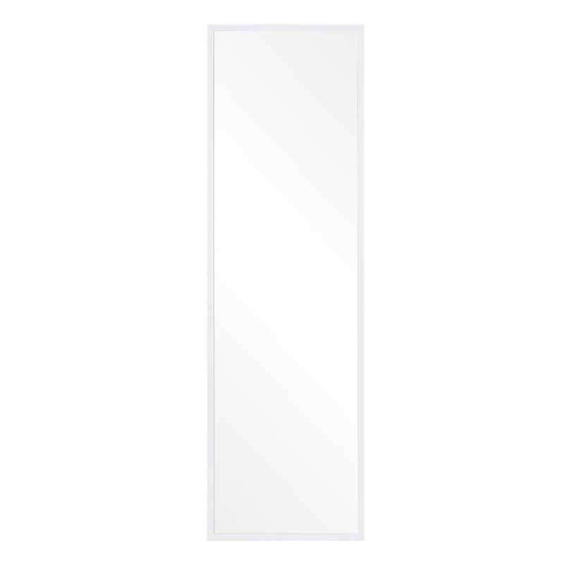 17"x59" White Free Standing with Adjustable Easel Floor Mirror White - Patton Wall Decor