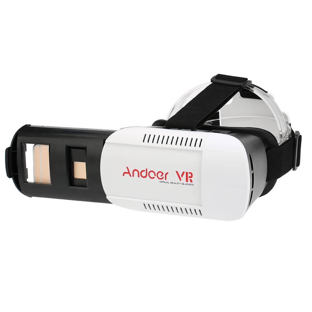 Andoer Virtual Reality Glasses 3D VR Box Glasses Headset Universal for Android iOS Windows Smart Phones with 4.7 to 6.0 Inches