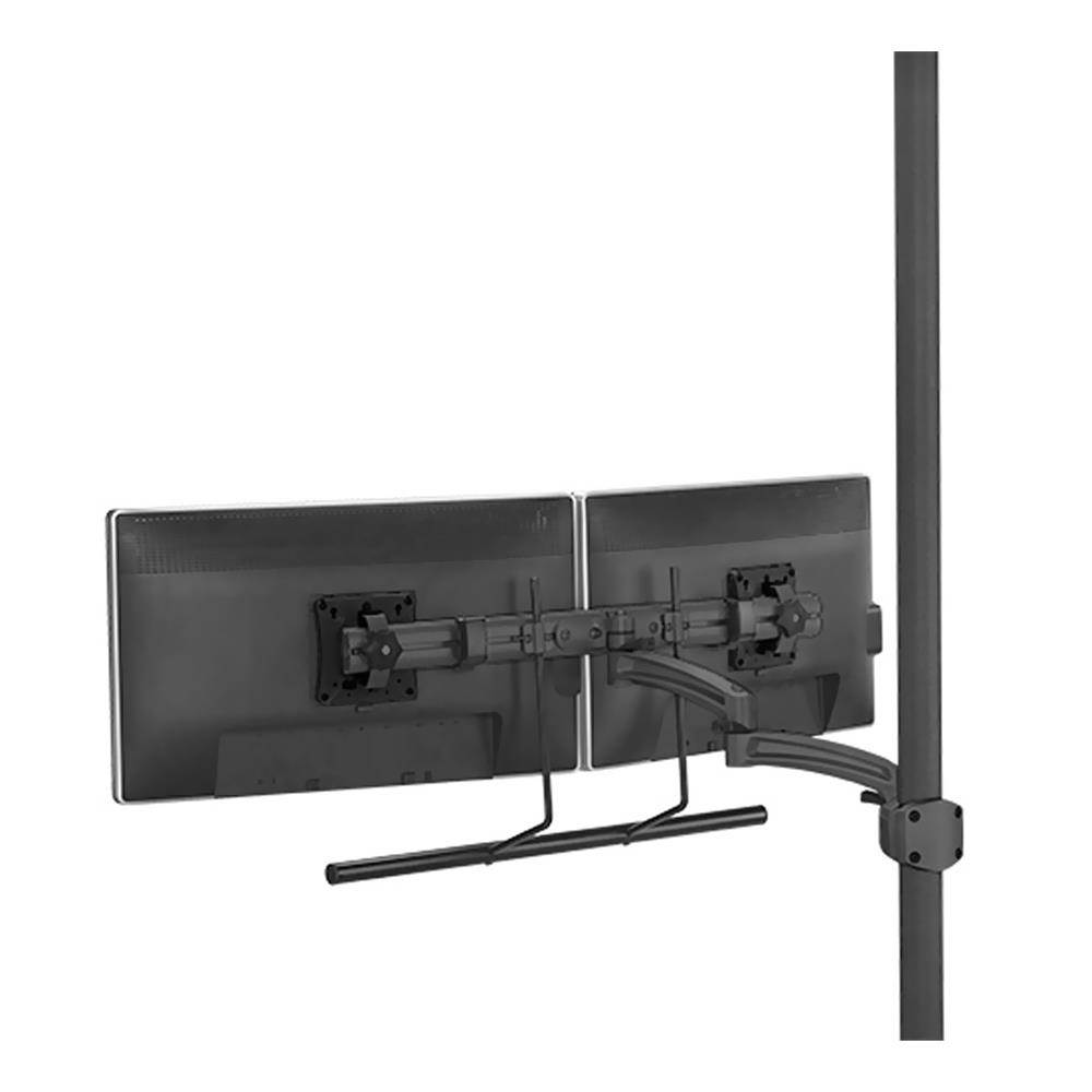 Chief K2 Pole MNT Dual Disp 2l Arm H-Array Black