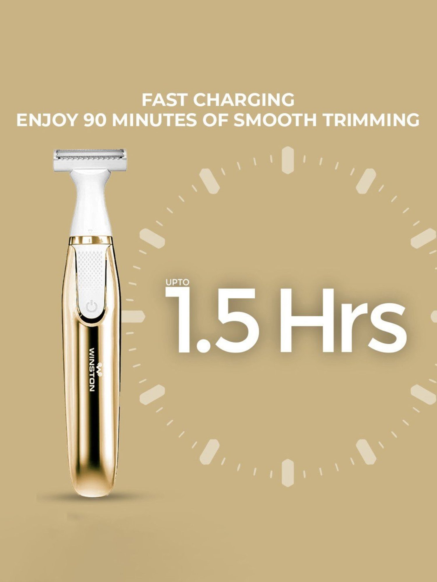 WINSTON Rechargeable 3 in 1 Bikini, Body & Eyebrow Trimmer