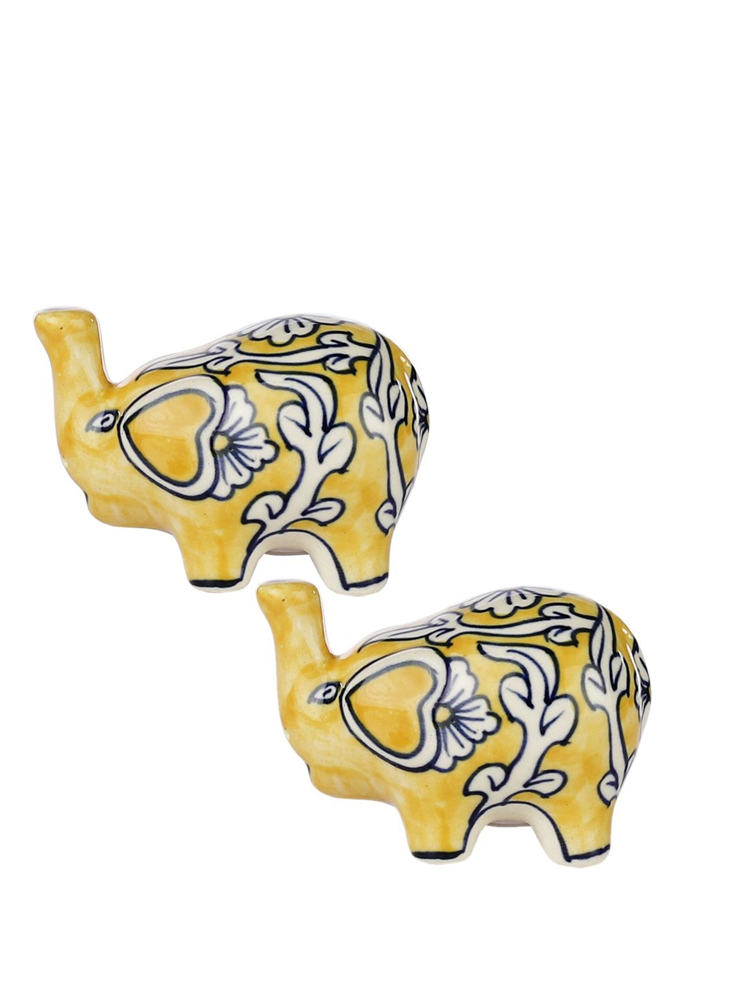 VarEesha Yellow Ceramic Salt & Pepper Set