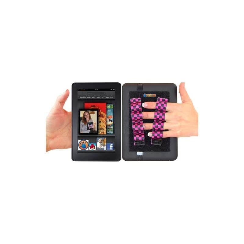 4Loop Grips x2 Grips for eReaders FITS Most Black amp Pink Checkers