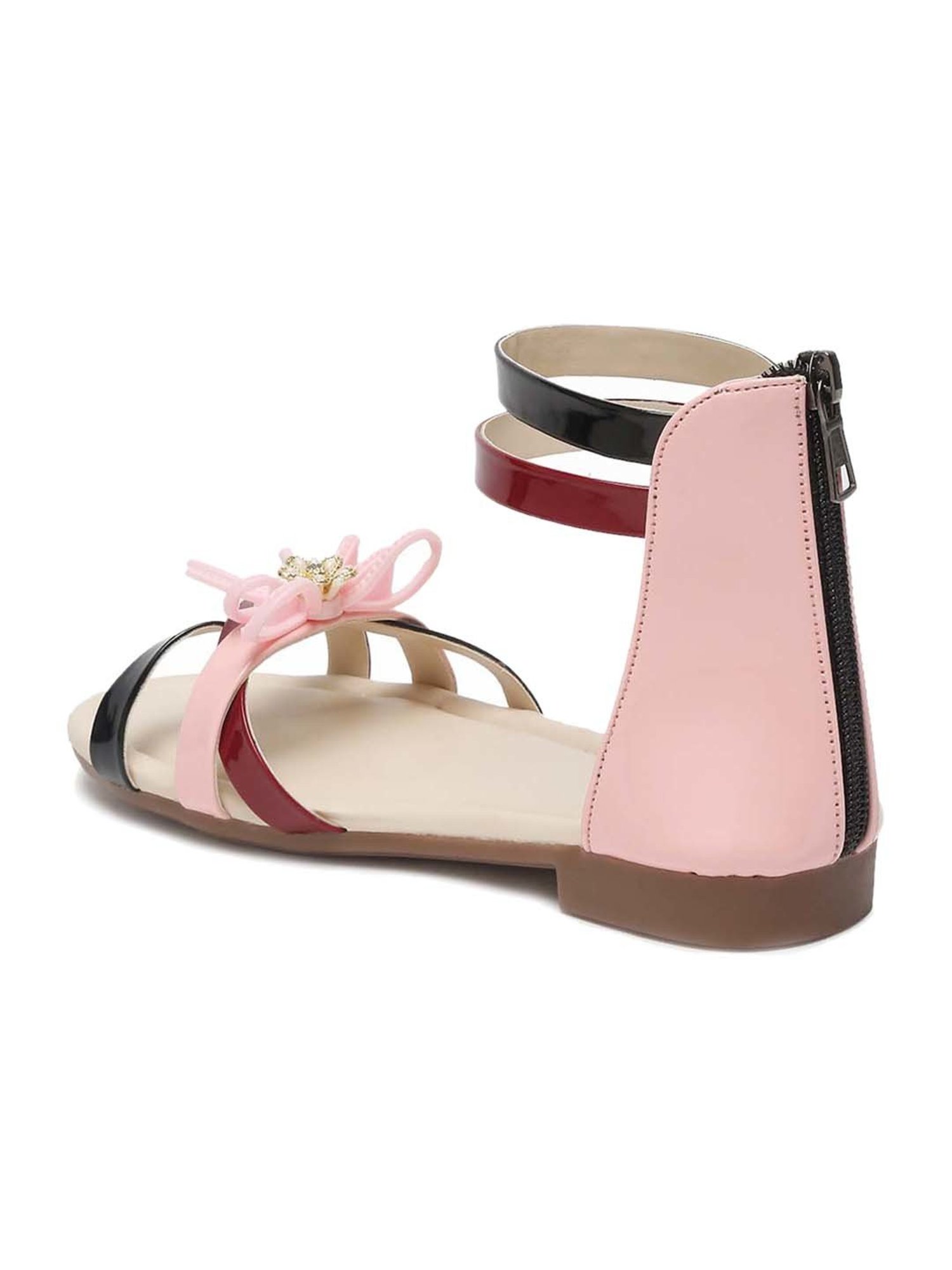 Tiny Bugs Kids Multicolor Cross Strap Sandals