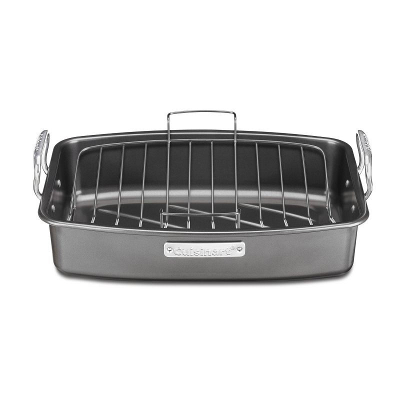 Cuisinart 17" X 13" Non-Stick Roasting and Lasagna Pan with Non-Stick V-Rack - ASR-1713V