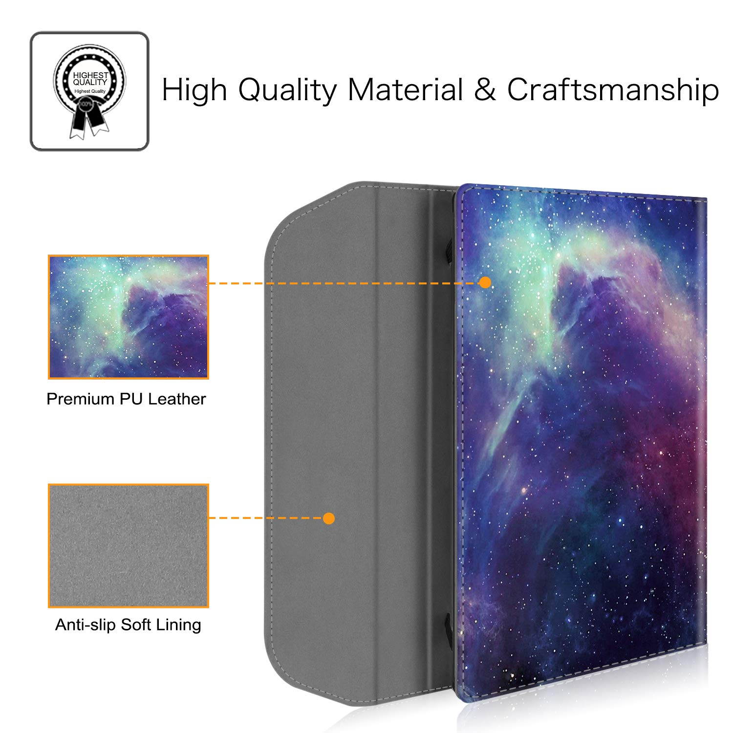 Fintie Sleeve Case for 11.6" Lenovo Chromebook C330 - Premium PU Leather Protective Portfolio Book Cover (NOT Fit Lenovo Chromebook N20p / N21 / N22 / N23 / 300E / 500E / Flex 11), Galaxy