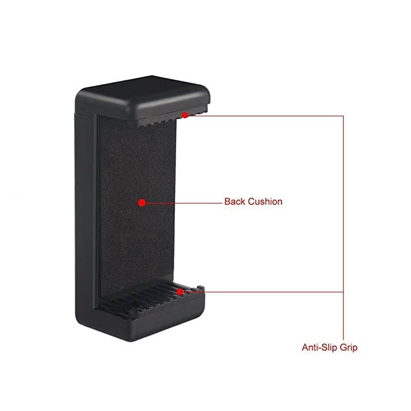 Universal Cell Phone Tripod Mount Adapter Holder for iPhoneSamsung GalaxyNexus and More Cell Phones Use on Tripod Monopod Selfie Stick Tabletop Tripod Stand and More