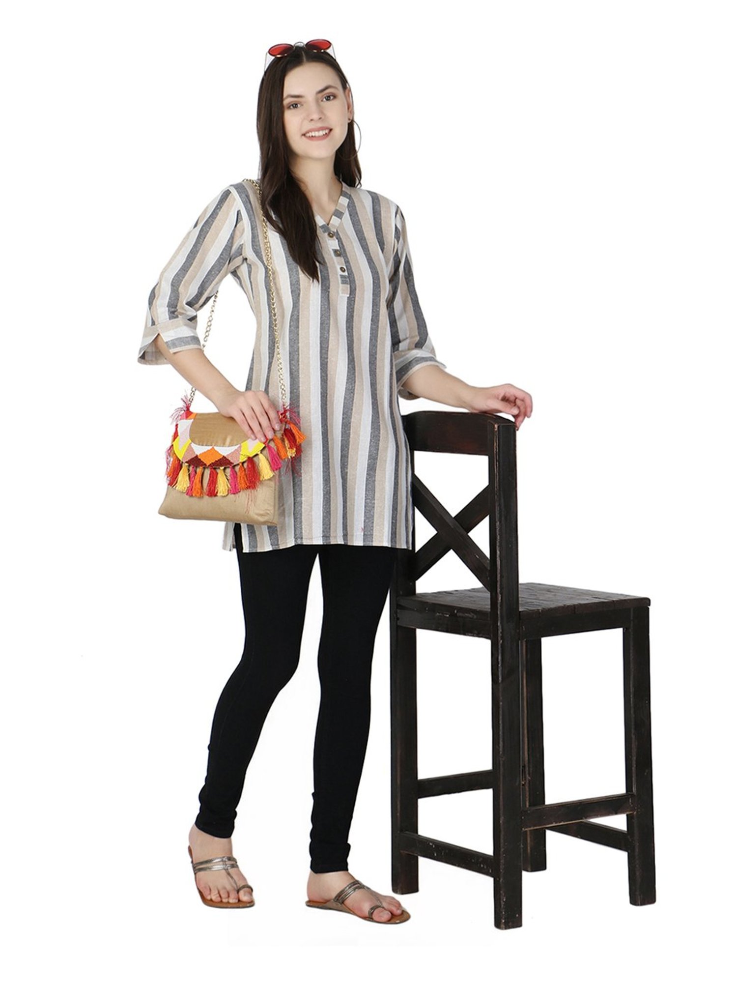 Spice Art Golden Embroidered Medium Clutch