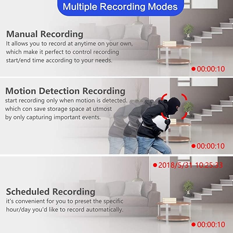 POE Security Camera System with 1TB Hard Drive, 8 Channel IP NVR Systems 4pcs Full hd 1080p Indoor Outdoor Home Surveillance Cameras with Night Vision Motion Detection,Power Over Ethernet