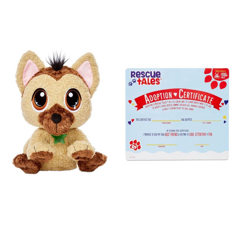 Little Tikes Rescue Tales Adoptable Pet German Shepherd Interactive Plush Pet Toy